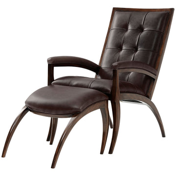 Theodore Alexander Arc Chair & Ottoman