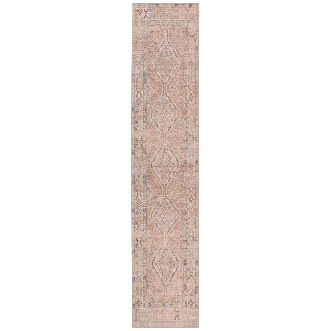 Jaipur Kindred Marquesa Trellis Tribal Light Pink Blue KND01 Rug