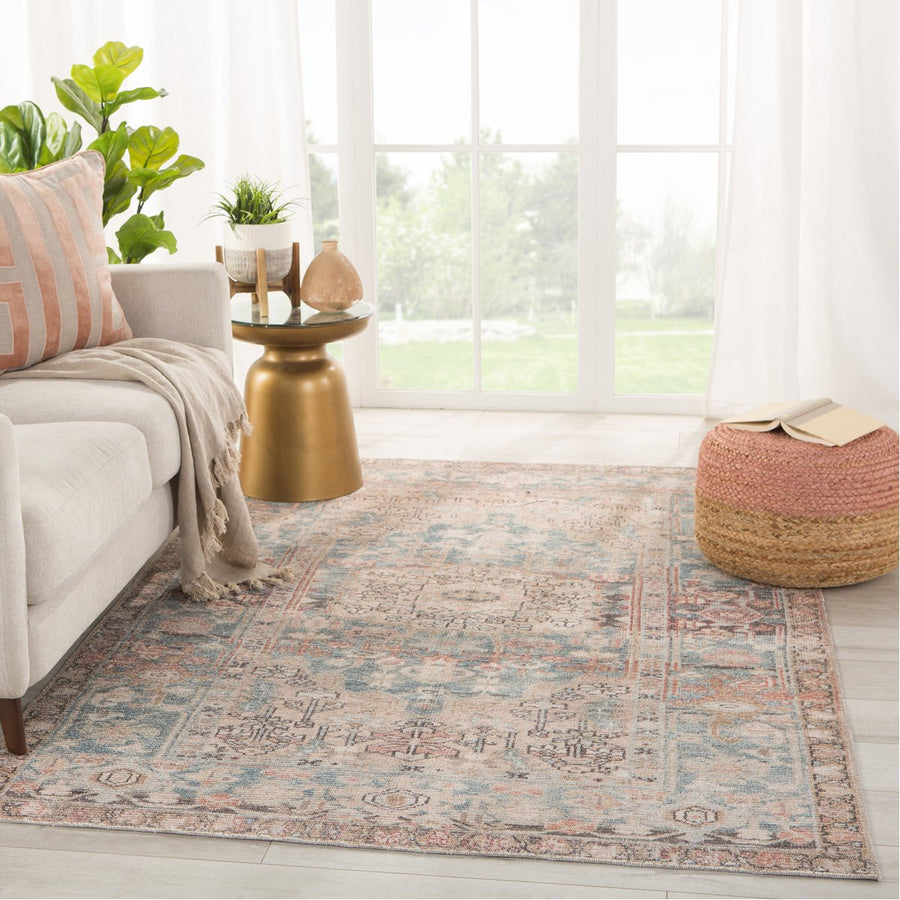 Jaipur Kindred Geonna Medallion Blue Beige KND05 Rug