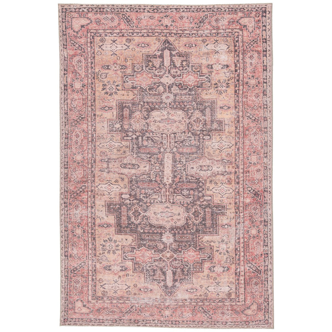 Jaipur Kindred Cosima Medallion Pink Dark Purple KND06 Rug