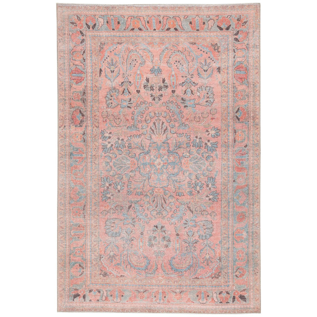 Jaipur Kindred Pippa Medallion Pink Light Blue KND07 Rug