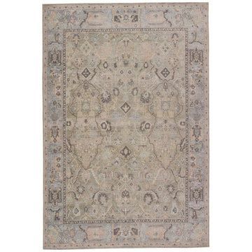 Jaipur Kindred Avin Oriental Floral Green Blue KND09 Rug