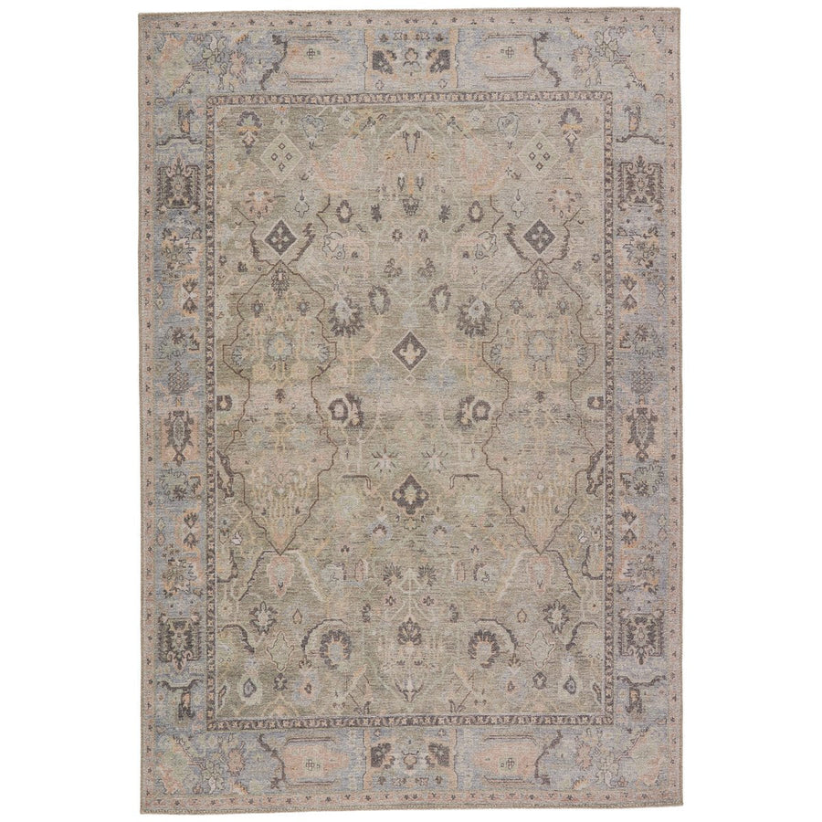 Jaipur Kindred Avin Oriental Floral Green Blue KND09 Rug