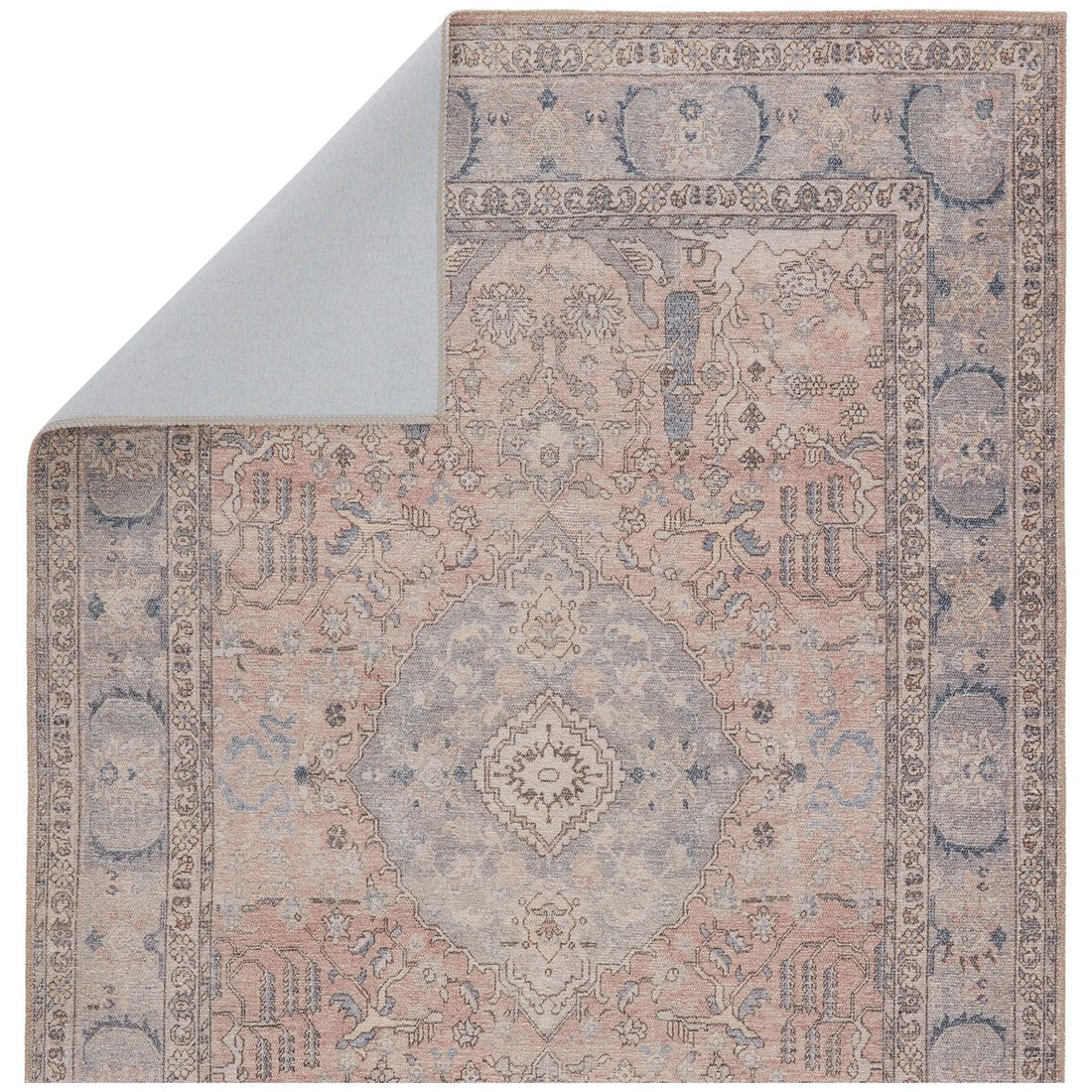 Jaipur Kindred Kadin Medallion Oriental Pink Blue KND10 Rug