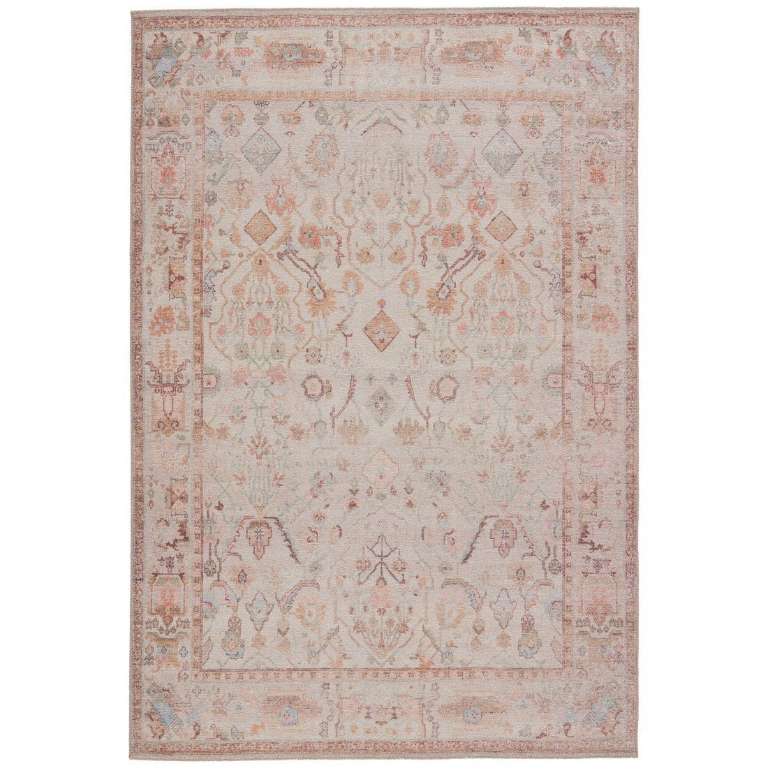 Jaipur Kindred Avin Oriental Floral Blush Cream KND11 Rug