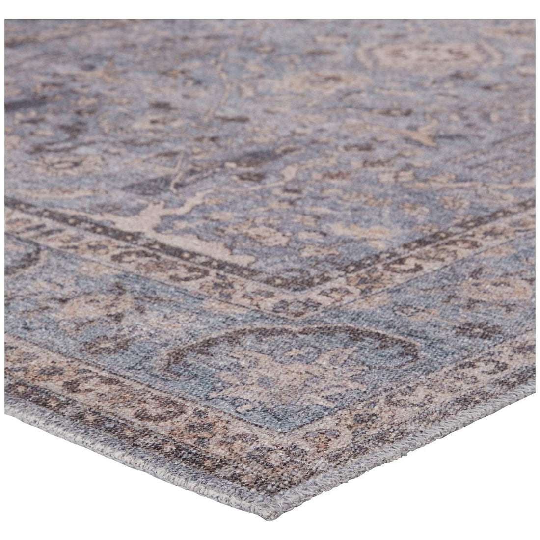 Jaipur Kindred Kadin Medallion Oriental Blue Gray KND12 Rug