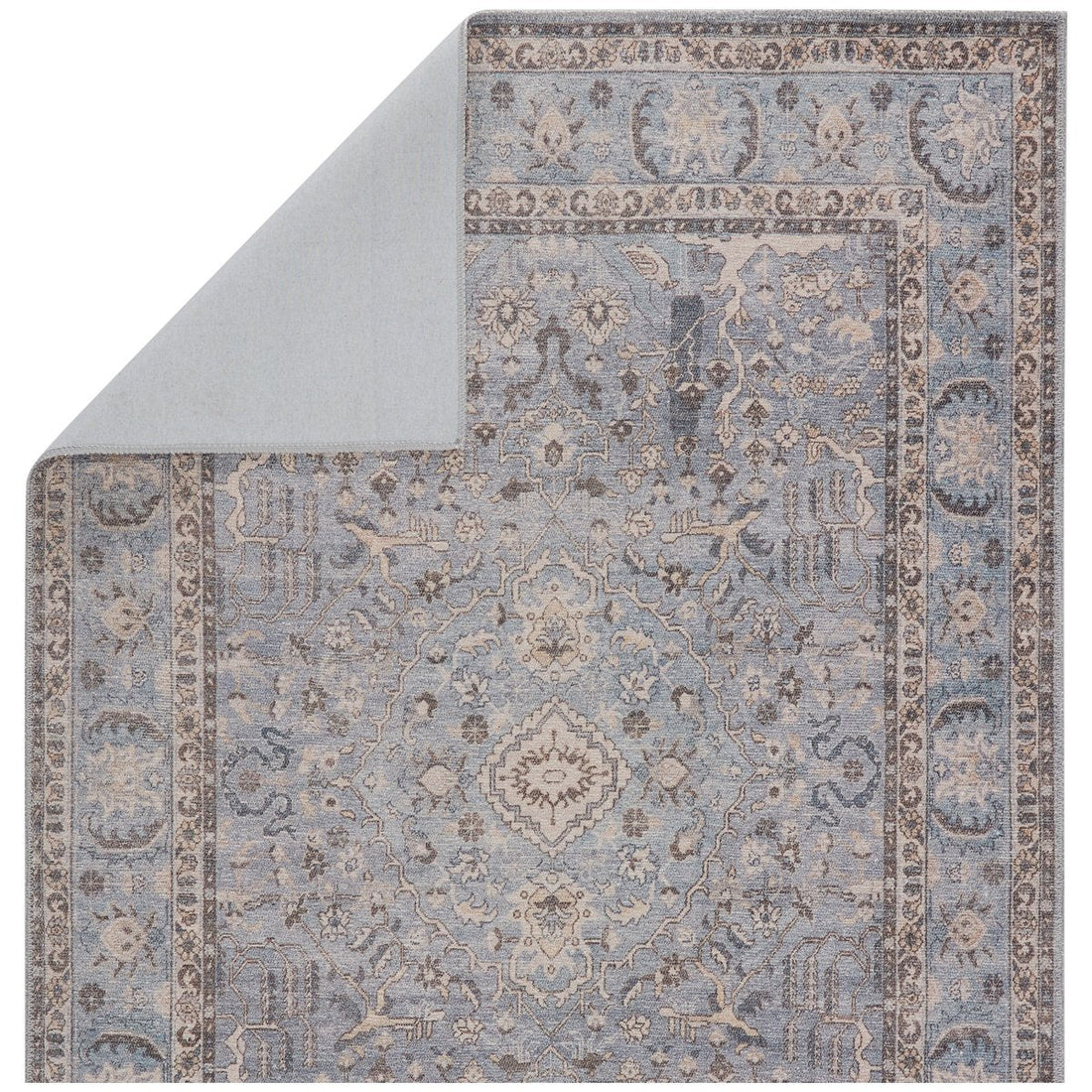 Jaipur Kindred Kadin Medallion Oriental Blue Gray KND12 Rug