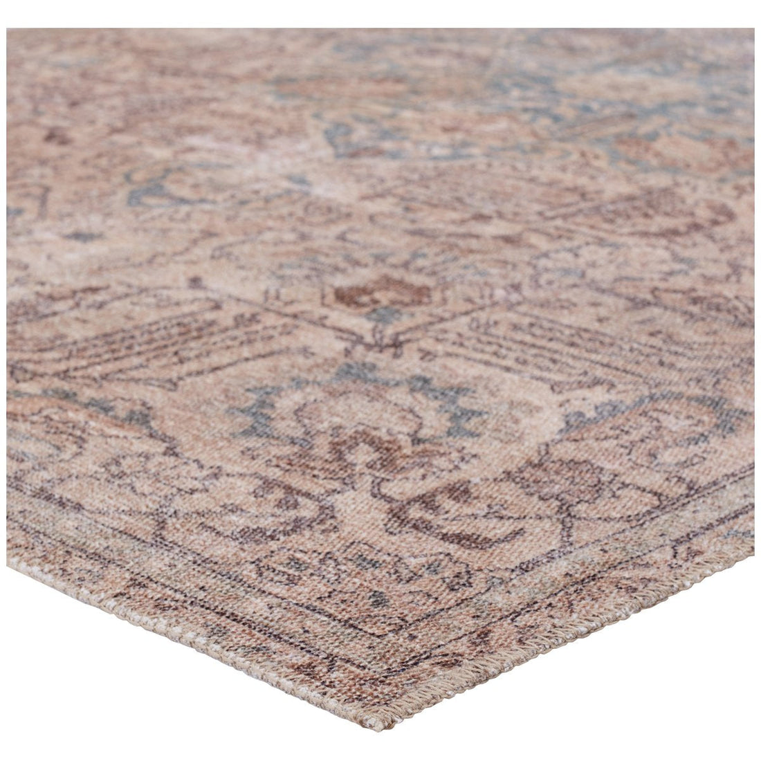 Jaipur Kindred Parisa Medallion Floral Light Blue Light Tan KND14 Rug