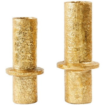 Villa & House Kyoto 2-Piece Set Vases, Gold