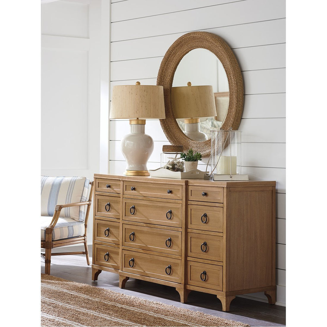 Lexington Barclay Butera Newport Garnet Breakfront Dresser