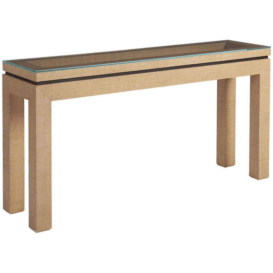 Lexington Barclay Butera Newport Harbor Raffia Console Table