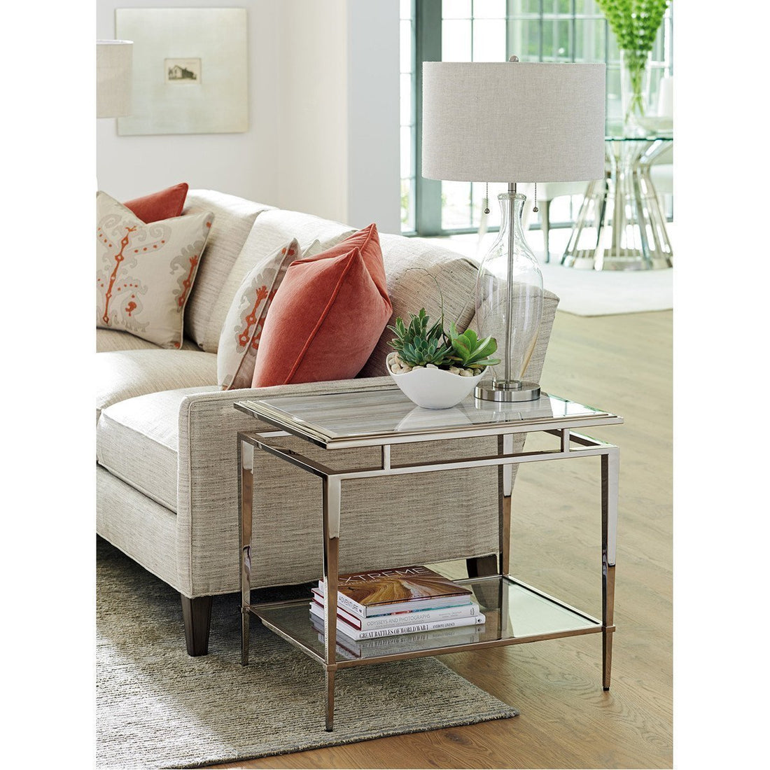 Lexington Ariana Athene Stainless End Table