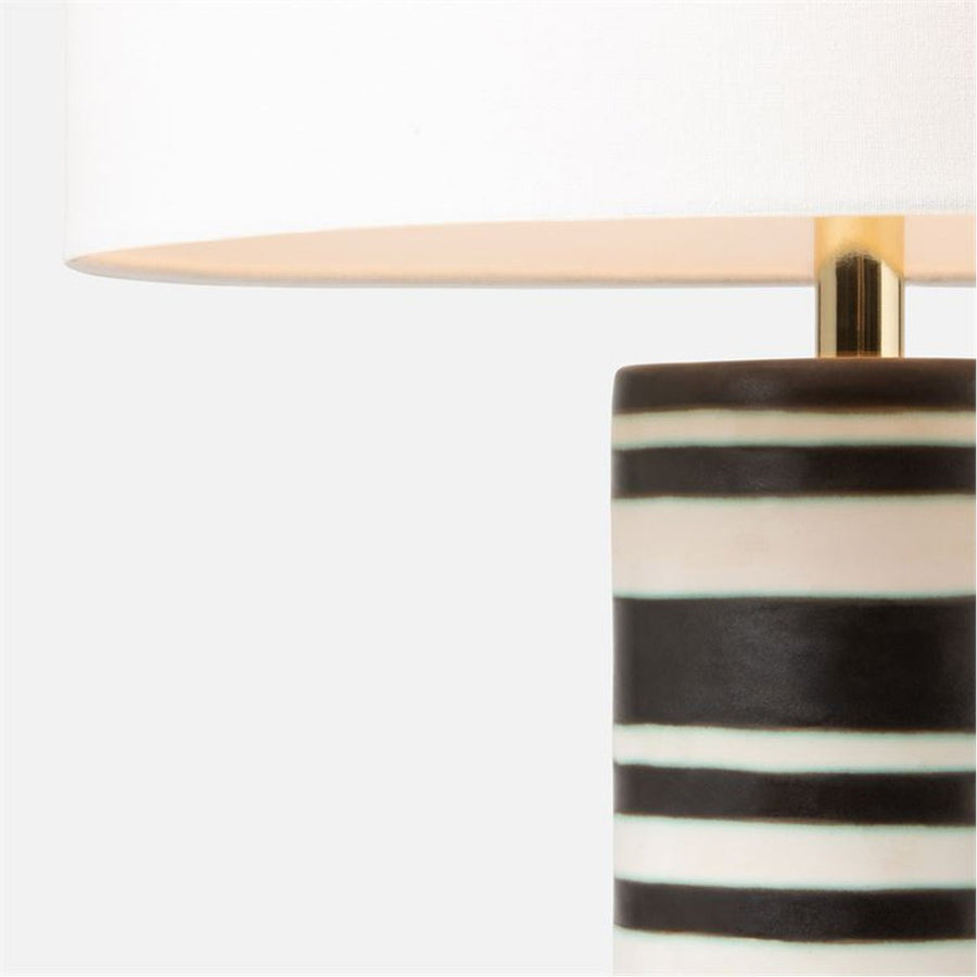 Made Goods Chance Black and White Ceramic Table Lamp