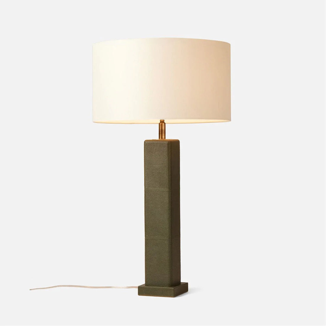 Made Goods Charlie Full-Grain Leather Table Lamp