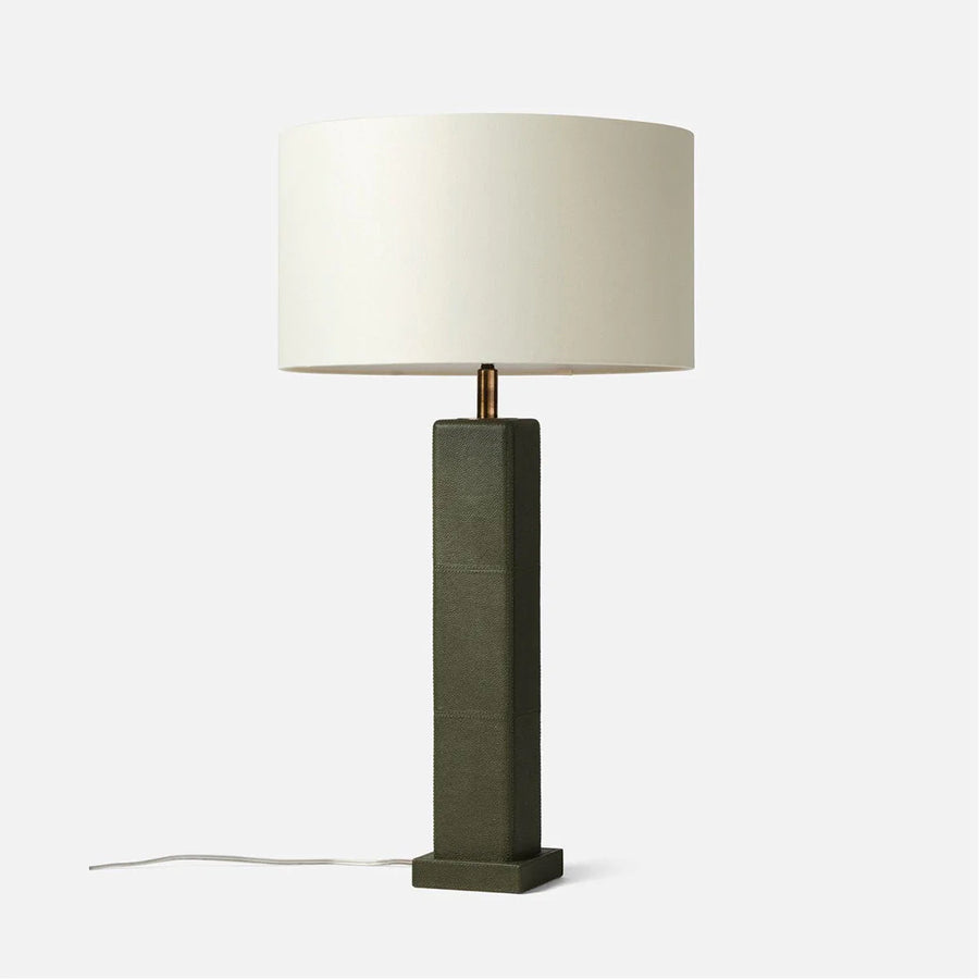 Made Goods Charlie Full-Grain Leather Table Lamp