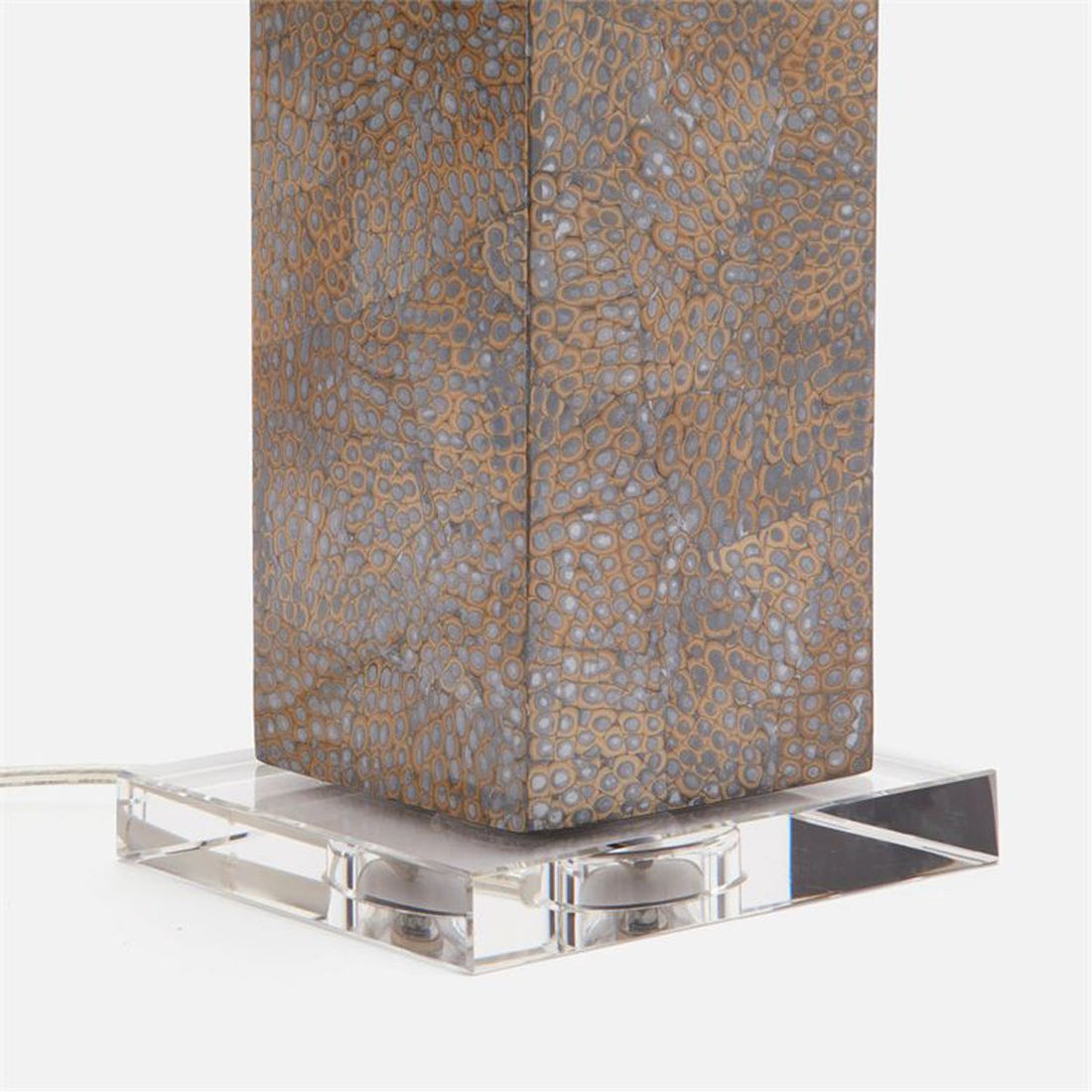 Made Goods Della Snakeskin Patterned Table Lamp