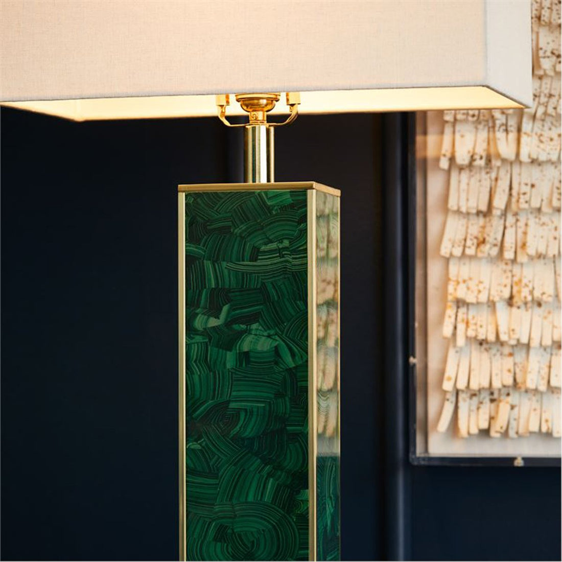 Made Goods Denton Faux Malachite Table Lamp