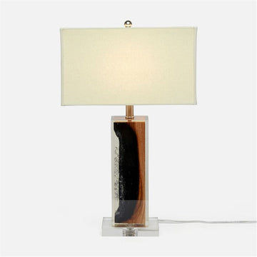 Made Goods Eskor Wood in Resin Table Lamp