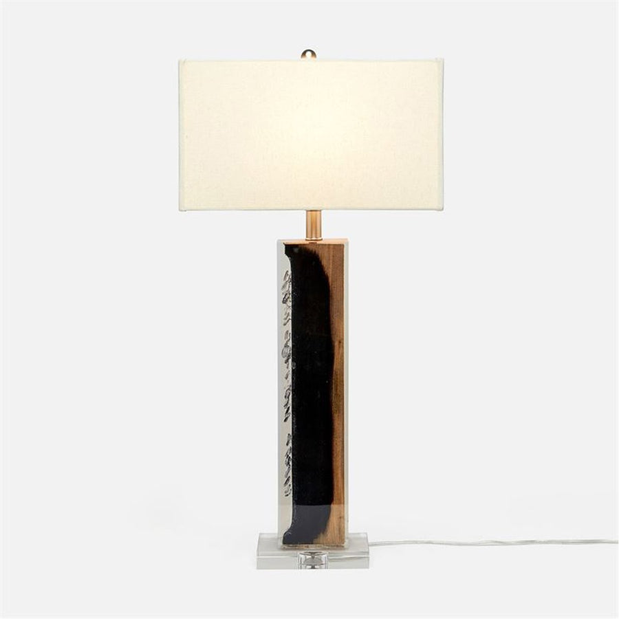 Made Goods Eskor Wood in Resin Table Lamp