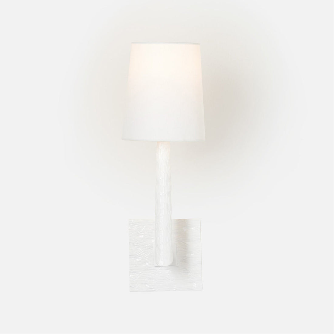 Made Goods Halton Sconce in Matte White Aluminum