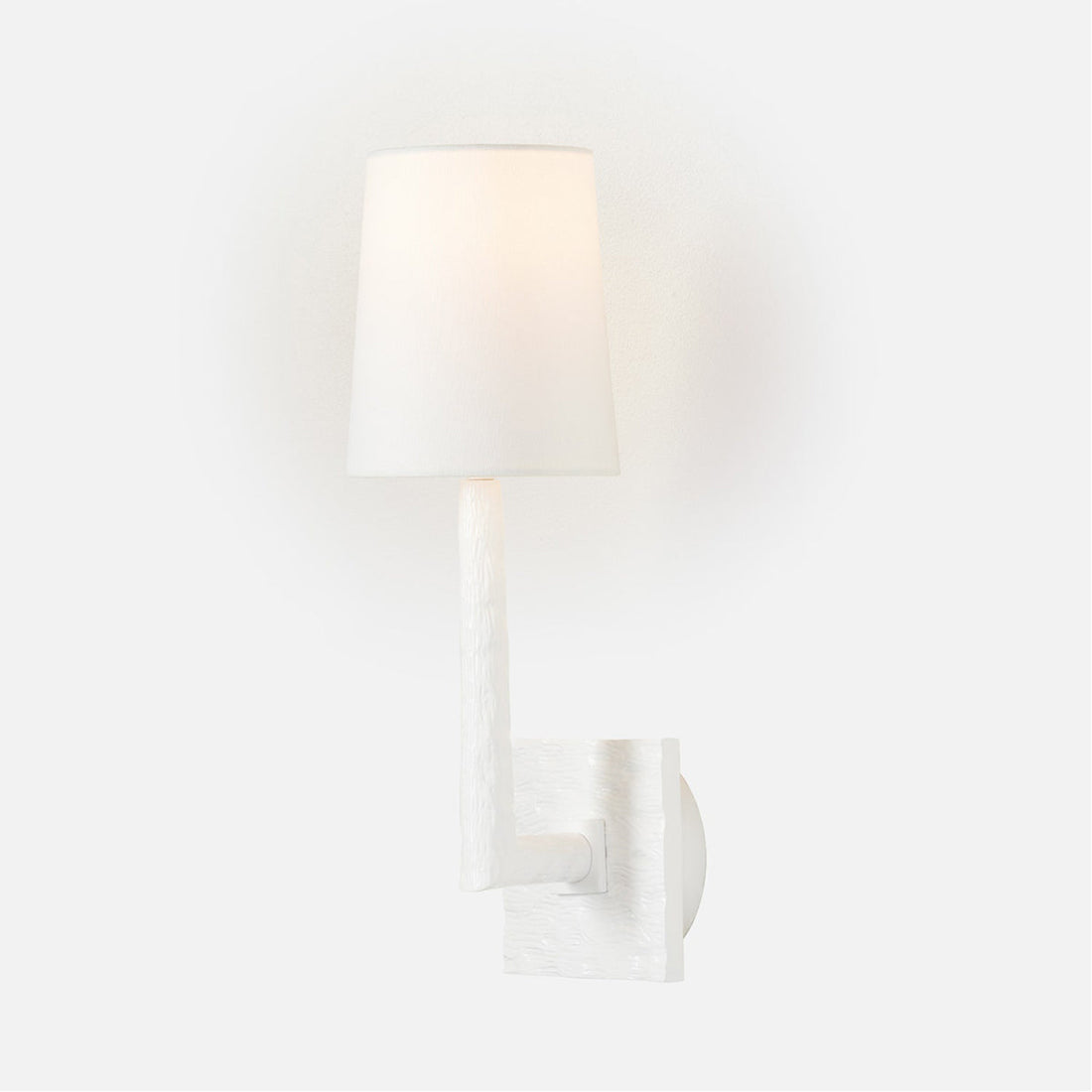 Made Goods Halton Sconce in Matte White Aluminum