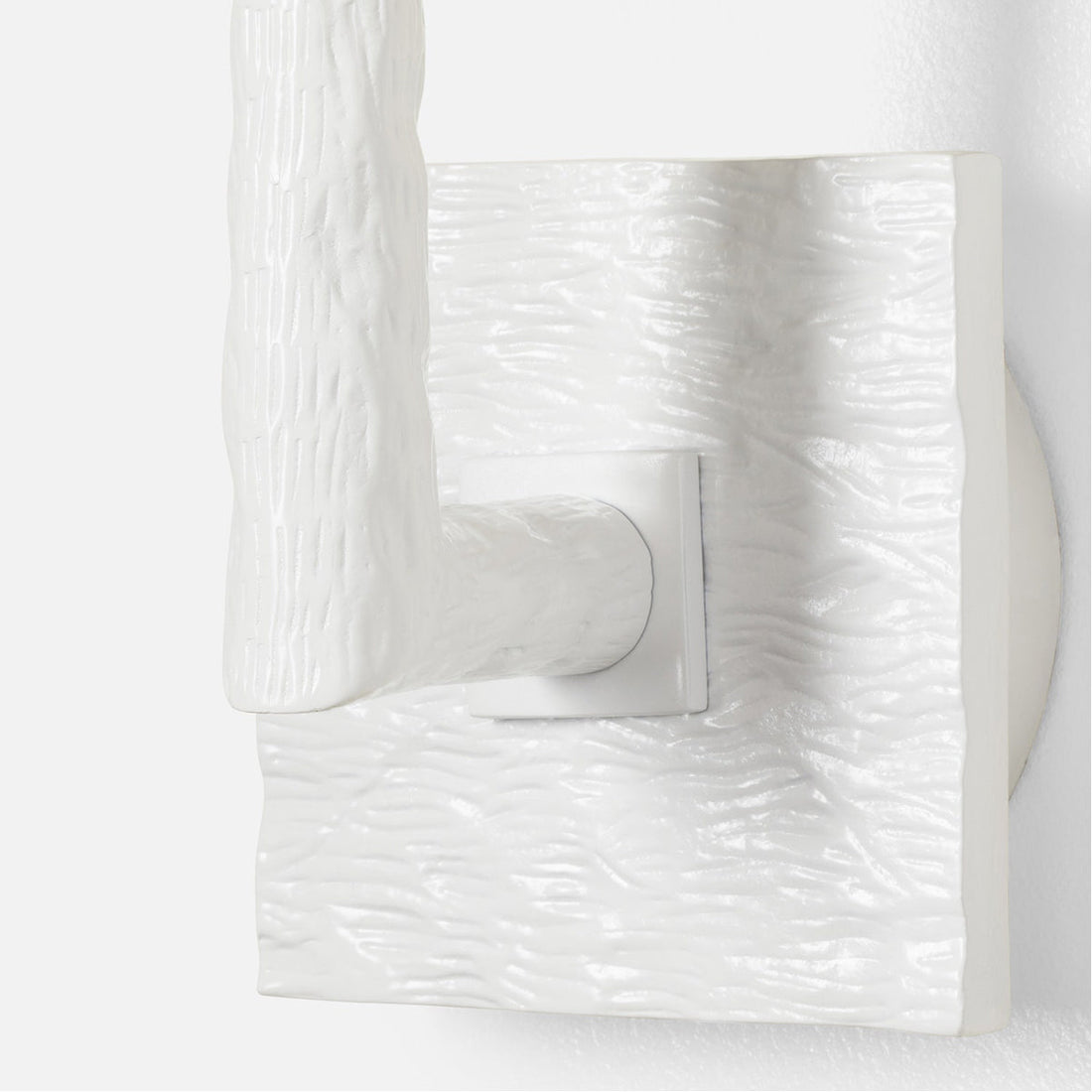 Made Goods Halton Sconce in Matte White Aluminum