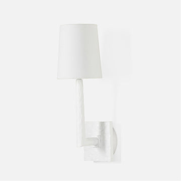 Made Goods Halton Sconce in Matte White Aluminum