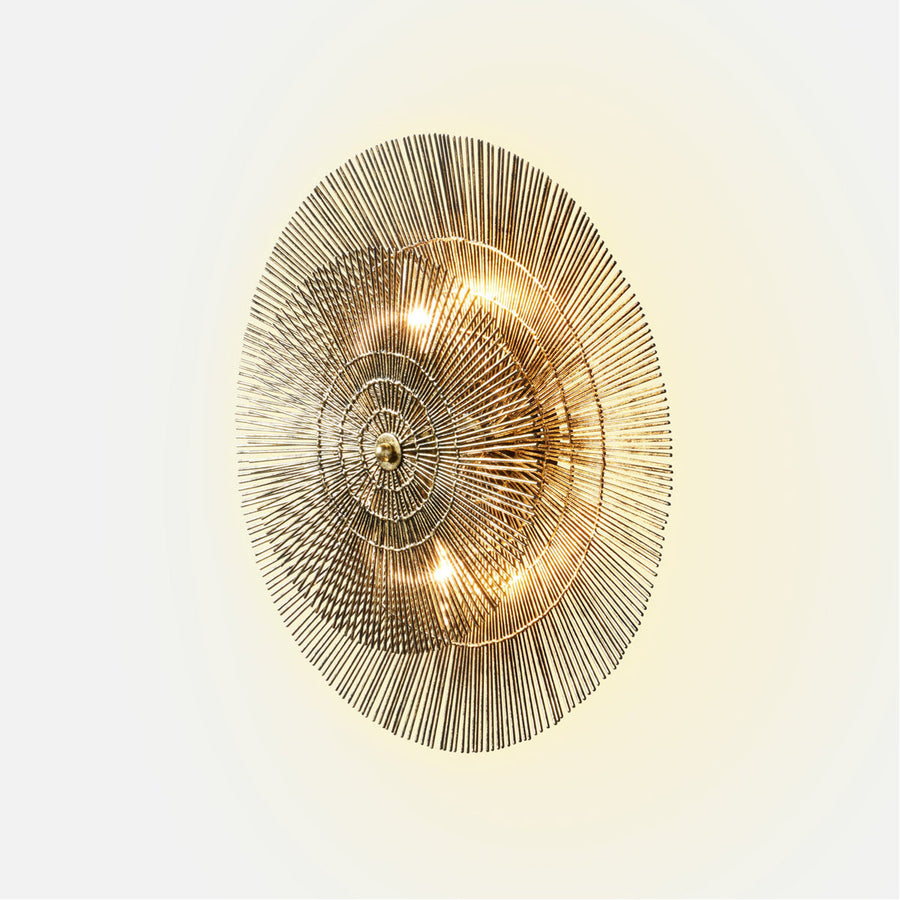 Made Goods Kalinda Sunburst Iron Sconce