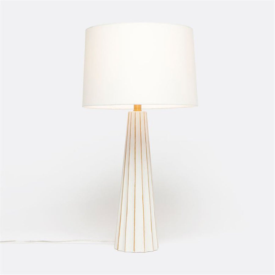 Made Goods Nova Leafed Cement Table Lamp