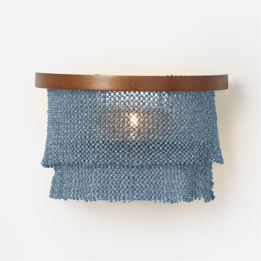 Made Goods Patricia Sconce Tiered Woven Coco Bead sconce