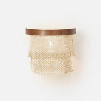 Made Goods Patricia Sconce Tiered Woven Coco Bead sconce