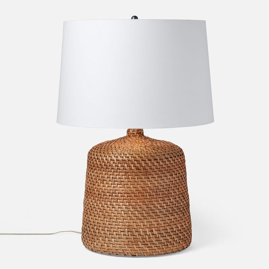 Made Goods Radcliff Jug-Shaped Rattan Table Lamp