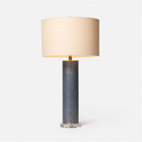 Made Goods Tavis Faux Linen Pillar Table Lamp