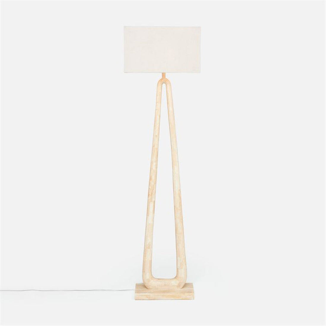 Made Goods Weldon Wishbone Stone Floor Lamp