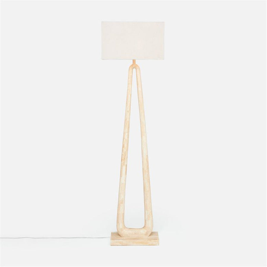 Made Goods Weldon Wishbone Stone Floor Lamp