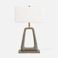 Made Goods Weldon Wishbone Stone Table Lamp