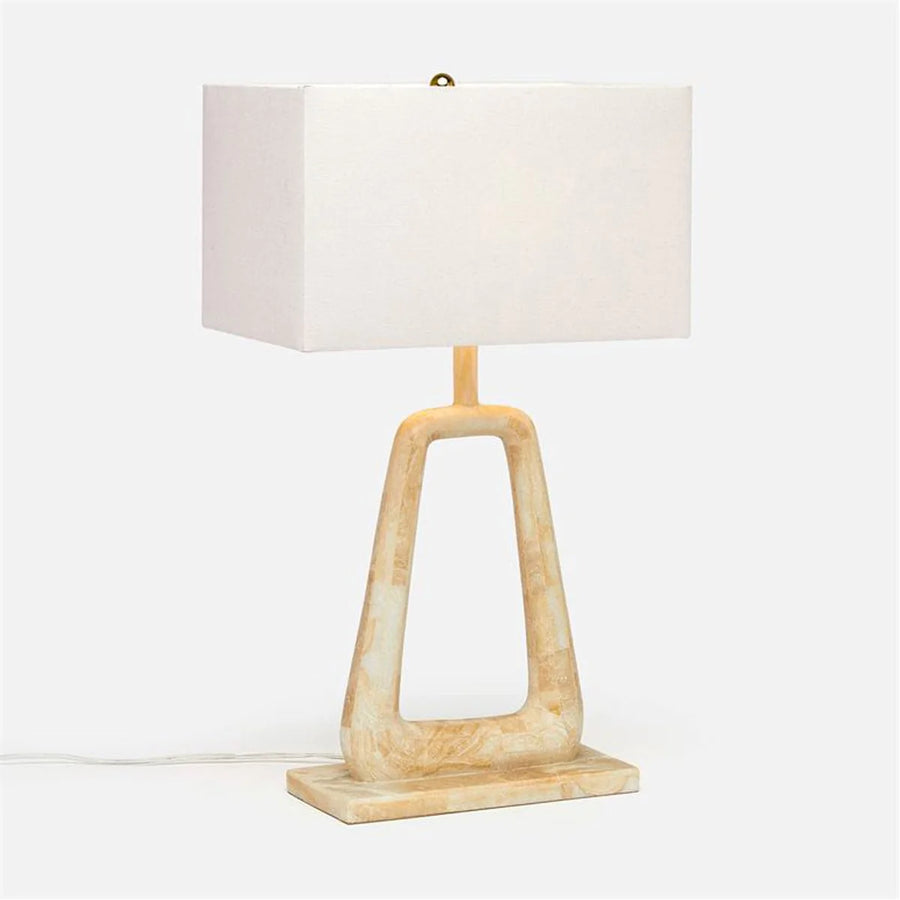 Made Goods Weldon Wishbone Stone Table Lamp