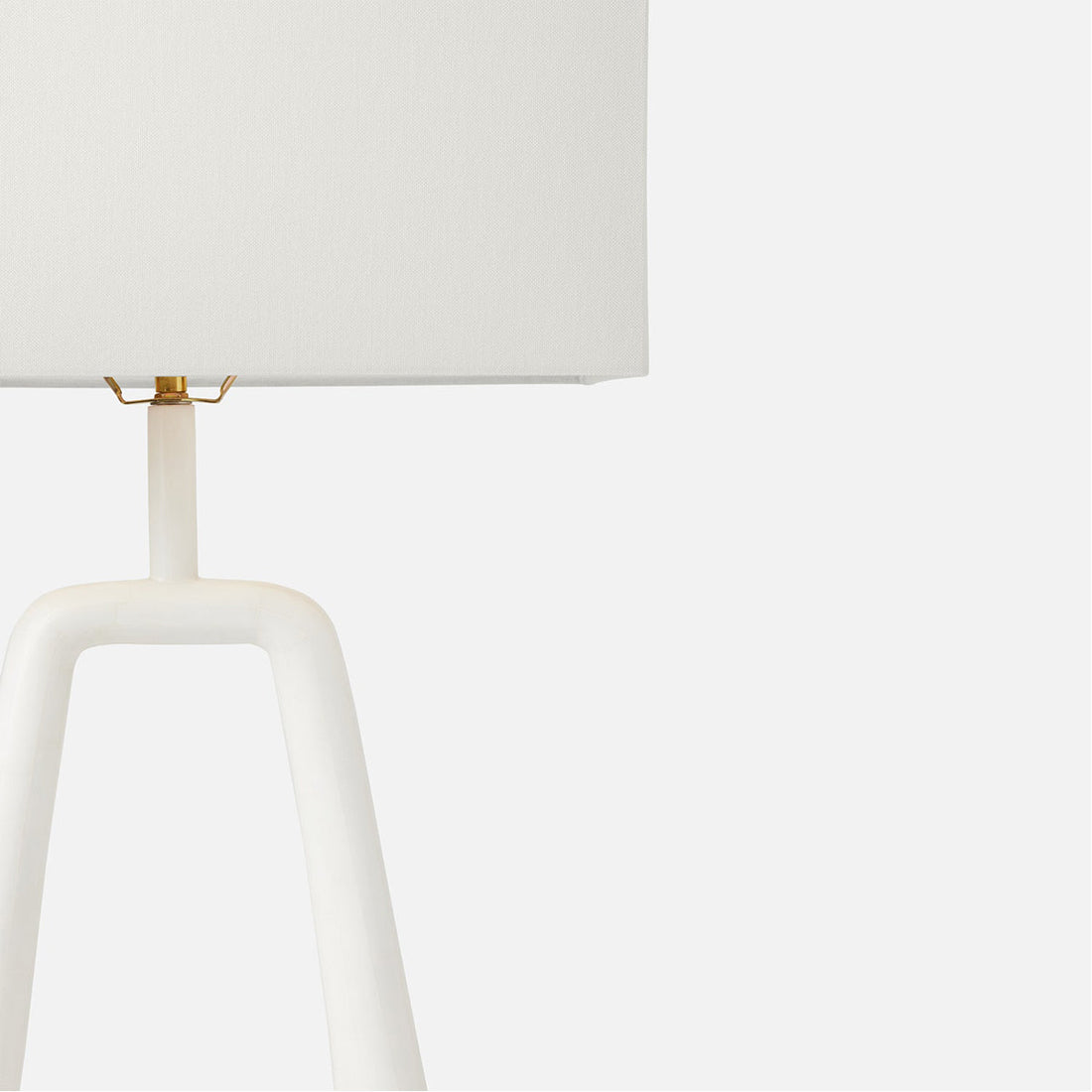 Made Goods Weldon Table Lamp in White Stone