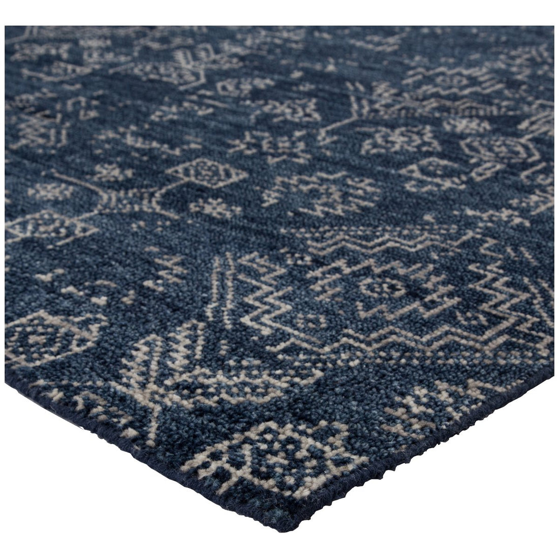 Jaipur Liberty Azuma Tribal Dark Blue Light Gray LIB10 Rug