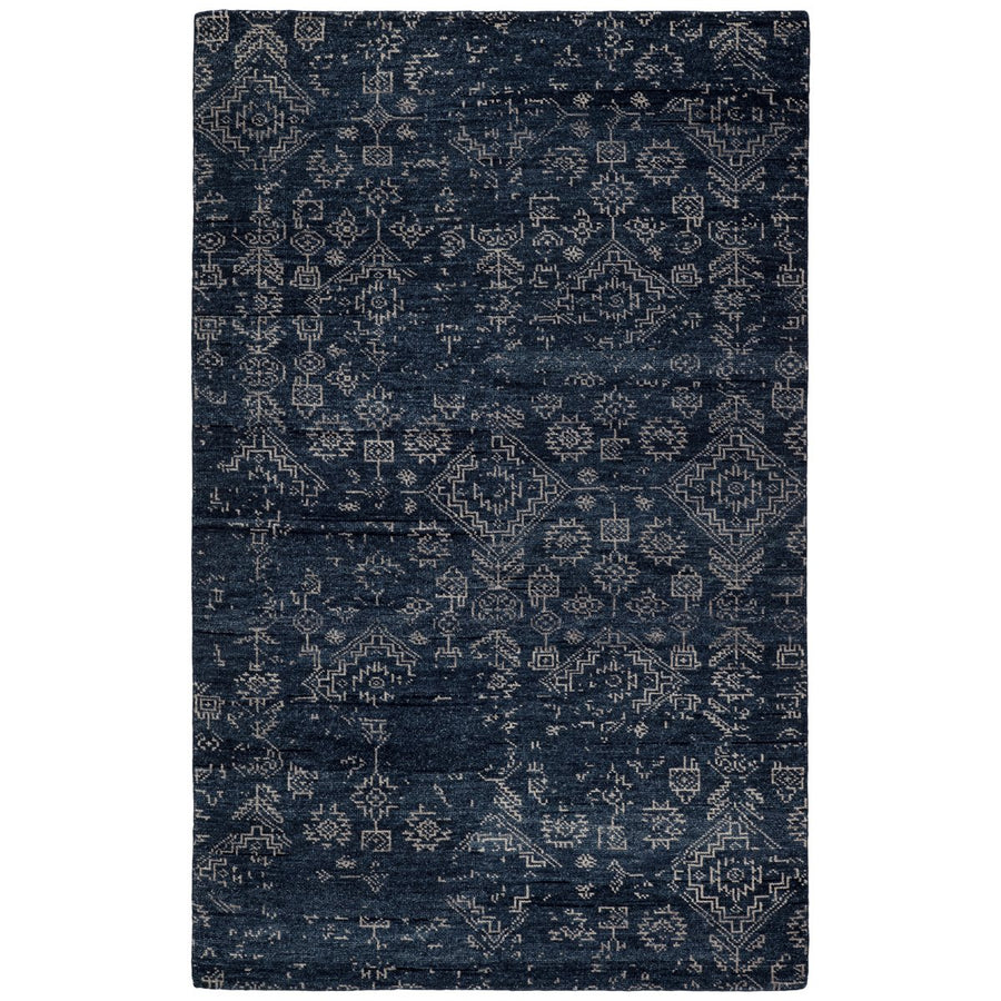 Jaipur Liberty Azuma Tribal Dark Blue Light Gray LIB10 Rug