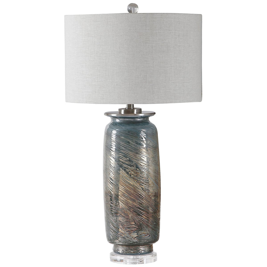 Uttermost Olesya Swirl Glass Table Lamp