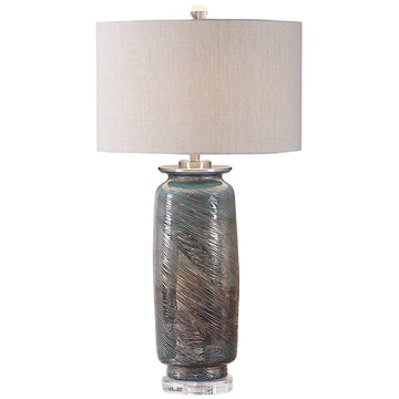 Uttermost Olesya Swirl Glass Table Lamp