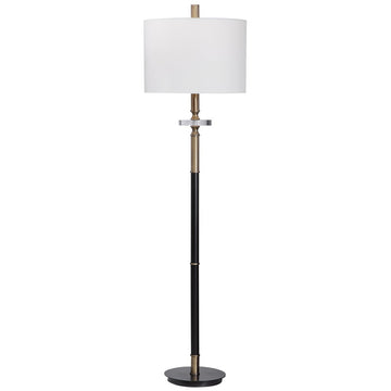 Uttermost Maud Aged Black Floor Lamp