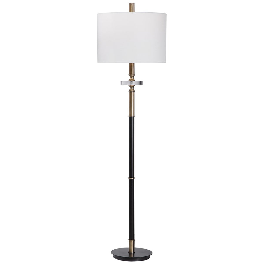 Uttermost Maud Aged Black Floor Lamp