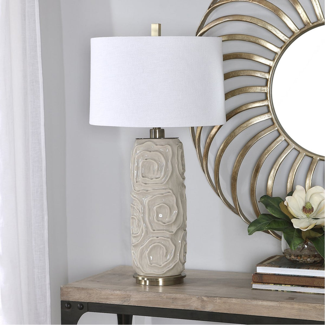 Uttermost Zade Warm Gray Table Lamp