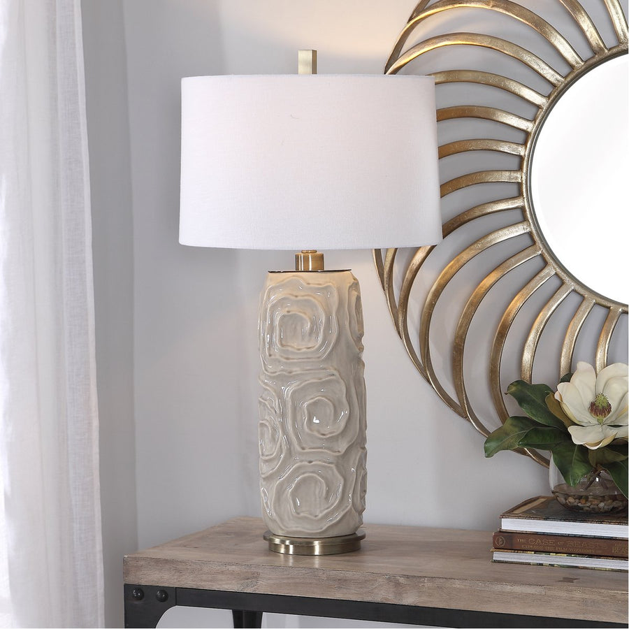 Uttermost Zade Warm Gray Table Lamp