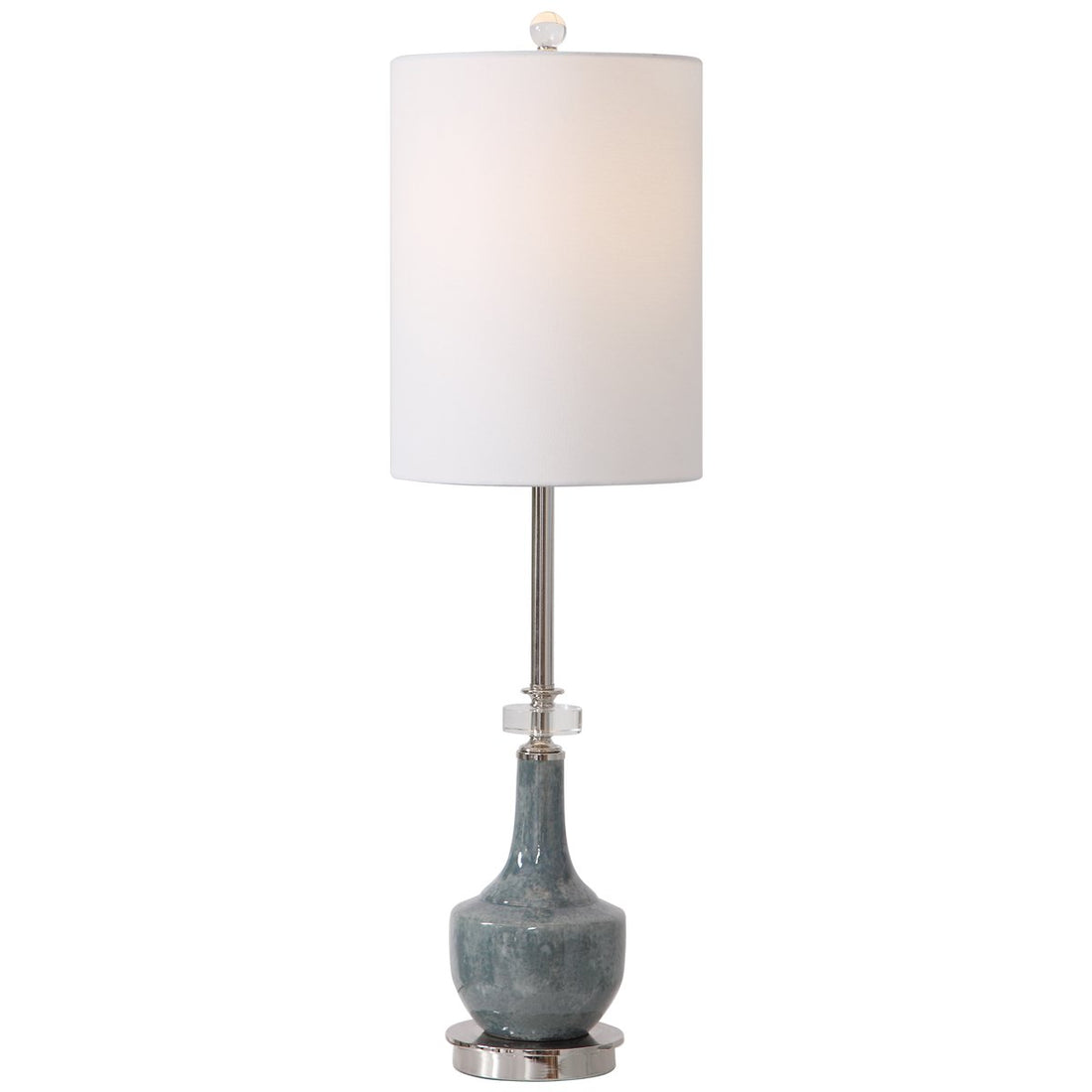 Uttermost Piers Mottled Blue Buffet Lamp