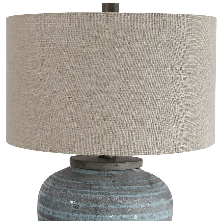 Uttermost Pelia Light Aqua Table Lamp