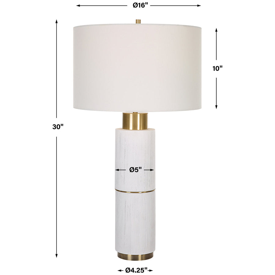 Uttermost Ruse Whitewashed Table Lamp