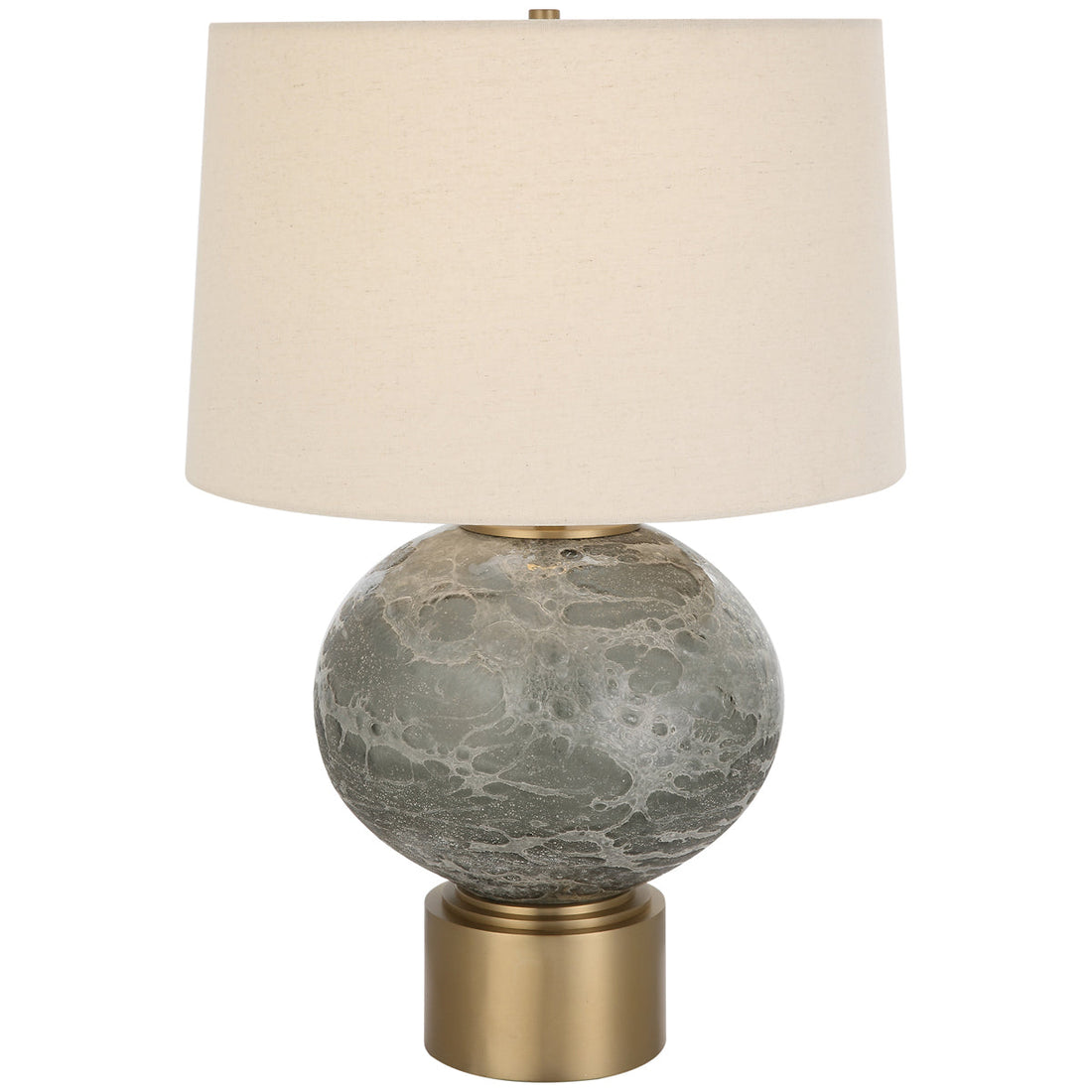 Uttermost Lunia Gray Glass Table Lamp